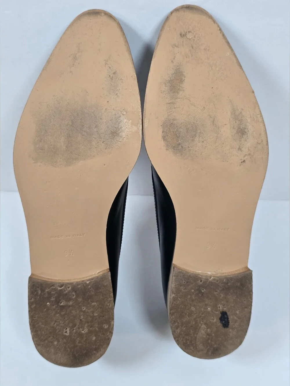 Everlane The Modern Loafer Black Italian Leather Sz.9.5 Pointed Toe Flats
